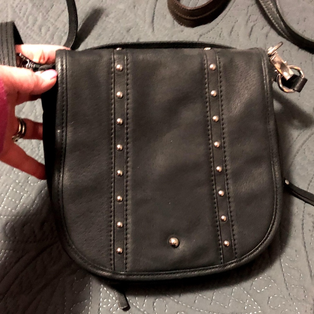 Carry Concealed Simple Bling Black Leather bag GTM